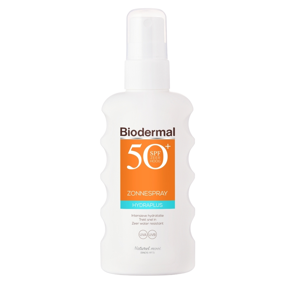 Product afbeelding van Biodermal Hydraplus zonnespray SPF 50 - 175 ml