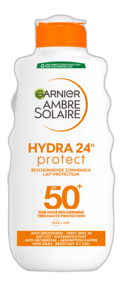 Product afbeelding van Garnier Ambre Solaire Hydra 24h Protect Zonnemelk - SPF50+