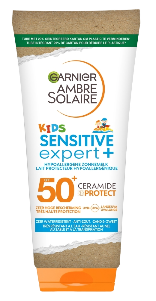 Product afbeelding van Garnier Ambre Solaire Sensitive Expert+ Kids Zonnebrandmelk - SPF 50+ - 175 ml