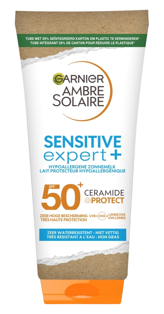 Product afbeelding van Garnier Ambre Solaire Sensitive Expert+ zonnebrandmelk SPF 50+ - 175 ml