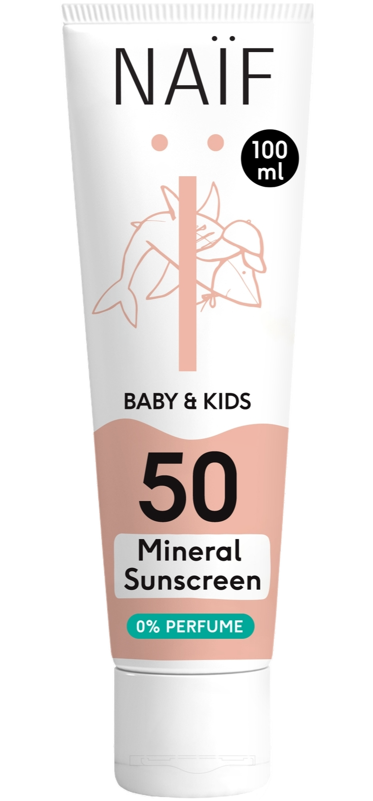Product afbeelding van Naif Baby & Kids Minerale Zonnebrand - SPF 50 - 0% parfum
