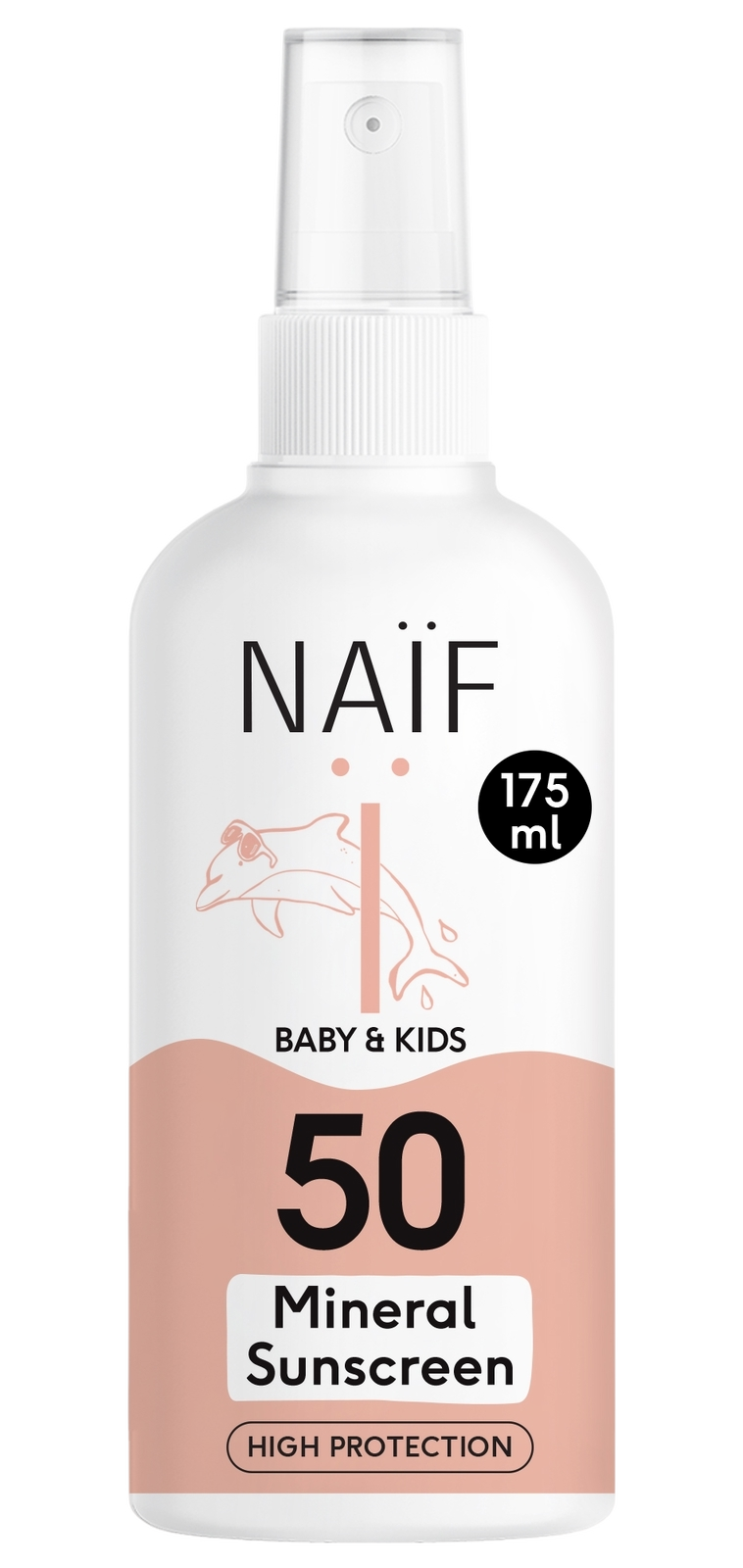 Product afbeelding van Naif Baby & Kids minerale zonbescherming SPF 50 - spray