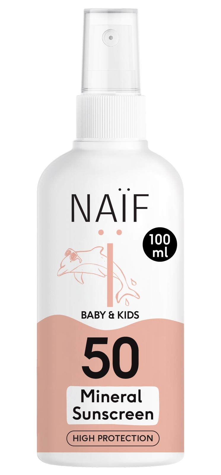 Product afbeelding van Naif Baby & Kids Minerale Zonnebrand Spray - SPF 50