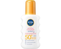 Product afbeelding van NIVEA SUN Sensitive Immediate Protect zonnespray SPF 50+ - 200 ml
