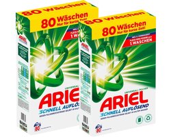 Product afbeelding van Ariel regulier poeder - universeel - 160 wasbeurten - 9,6 kg