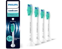 Product afbeelding van Philips Sonicare ProResults C1 opzetborstels - wit - 4 stuks