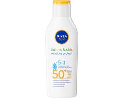 Product afbeelding van NIVEA Sun Babies & Kids Sensitive Protect Zonnemelk - SPF50+ - 200 ml