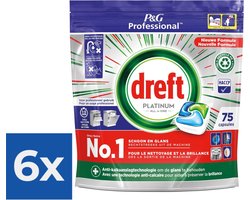 Product afbeelding van Dreft Platinum Regular All-in-One vaatwastabletten - 450 tabletten