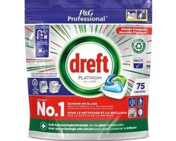 Product afbeelding van Dreft Platinum All In One vaatwastabletten - 225 vaatwastabletten