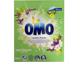 Product afbeelding van Omo waspoeder - Apple Blossom & Water Lily - 100 wasbeurten - 5 kg