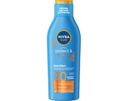 Product afbeelding van NIVEA Sun Protect & Bronze Zonnecrème - SPF20 - Ondersteunt bruine kleur - 200 ml