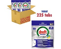 Product afbeelding van Dreft Platinum All-in-One vaatwastabletten - citroen - 225 vaatwastabletten