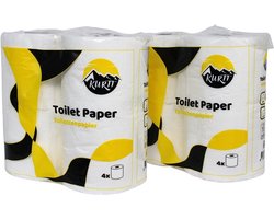 Product afbeelding van KURTT - Toiletpapier - 160 rollen - 2 laags - 200 vellen per rol