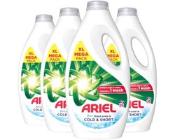Product afbeelding van Ariel Wasmiddel Original Cold & Short - 80 wasbeurten - 4x2,64 L - Voordeelverpakking