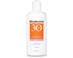 Product afbeelding van Biodermal gevoelige huid zonnemelk SPF 30 - 200 ml