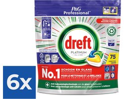 Product afbeelding van Dreft Platinum Lemon All In 1 vaatwastabletten - 450 vaatwastabletten