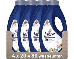 Product afbeelding van Lenor vloeibaar wasmiddel Katoen Fris - 80 wasbeurten