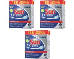Product afbeelding van Sun Professional Classic vaatwastabletten - 564 stuks