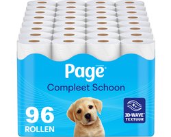 Product afbeelding van Page toiletpapier - Compleet schoon wc papier - 96 rollen