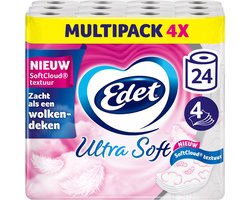 Product afbeelding van Edet toiletpapier - Ultra soft - 4-laags - 24 rollen
