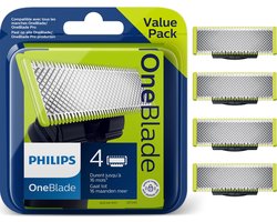 Product afbeelding van Philips OneBlade scheermesjes - 4 stuks - QP240/50