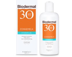 Product afbeelding van Biodermal Hydraplus zonnemelk SPF 30 - 200 ml