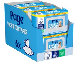 Product afbeelding van Page vochtig toiletpapier - fris en schoon (compleet schoon) - 444 velletjes