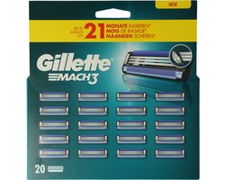 Product afbeelding van Gillette Mach3 scheermesjes - 20 stuks