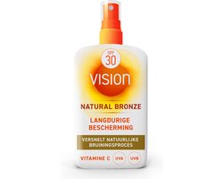 Product afbeelding van Vision Natural Bronze zonnespray SPF 30 - 180 ml