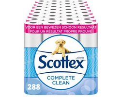 Product afbeelding van Scottex toiletpapier - compleet schoon - 288 rollen