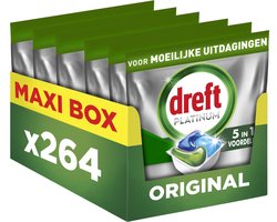 Product afbeelding van Dreft Platinum All In One vaatwastabletten - Original - 264 vaatwastabletten
