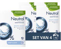 Product afbeelding van Neutral waspoeder - Wit - 72 wasbeurten