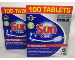 Product afbeelding van Sun Professional Classic vaatwastabletten - 200 vaatwastabletten