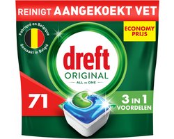 Product afbeelding van Dreft All In One vaatwastabletten - Original - 284 vaatwastabletten