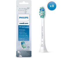 Product afbeelding van Philips Sonicare C2 Plaque Defence Opzetborstels - 8 stuks - HX9028/10
