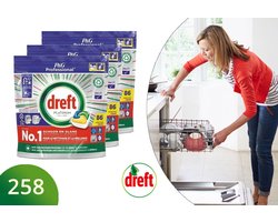 Product afbeelding van Dreft Professional Vaatwastabletten Platinum All-in-One - 258 vaatwastabletten