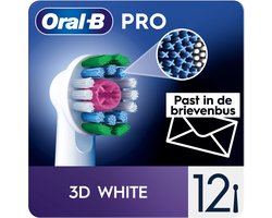 Product afbeelding van Oral-B 3D White Pro Opzetborstels - CleanMaximiser - 12 stuks