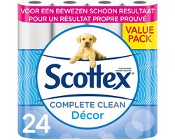 Product afbeelding van Scottex Classic Clean toiletpapier - 2-laags - 24 rollen