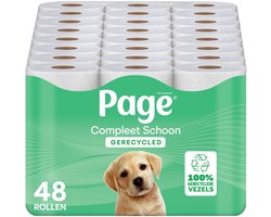 Product afbeelding van Page toiletpapier - Compleet schoon gerecycled wc papier - 48 rollen