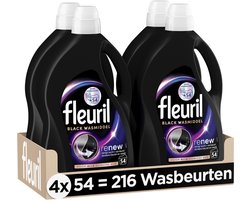 Product afbeelding van Fleuril Black vloeibaar wasmiddel - 54 wasbeurten - 9,72 l
