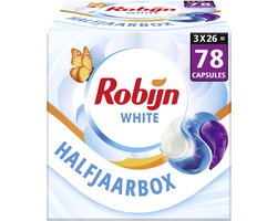 Product afbeelding van Robijn Classics 3-in-1 wascapsules - Stralend Wit - 78 wasbeurten