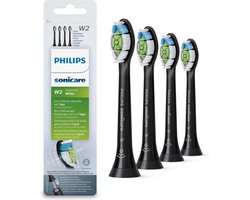 Product afbeelding van Philips Sonicare Optimal White W2 Zwart opzetborstels - 4 stuks