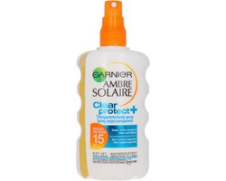 Product afbeelding van Garnier Ambre Solaire Clear Protect zonnespray - SPF 15 - 200 ml