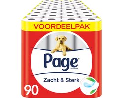 Product afbeelding van Page toiletpapier - Zacht & sterk wc papier - 90 rollen