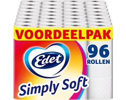 Product afbeelding van Edet Simply Soft toiletpapier - 96 rollen