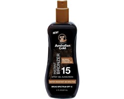 Product afbeelding van Australian Gold SPF 15 spraygel met bronzer - 237 ml
