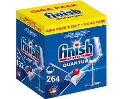 Product afbeelding van Finish Quantum All-in-One Regular vaatwastabletten - 264 stuks