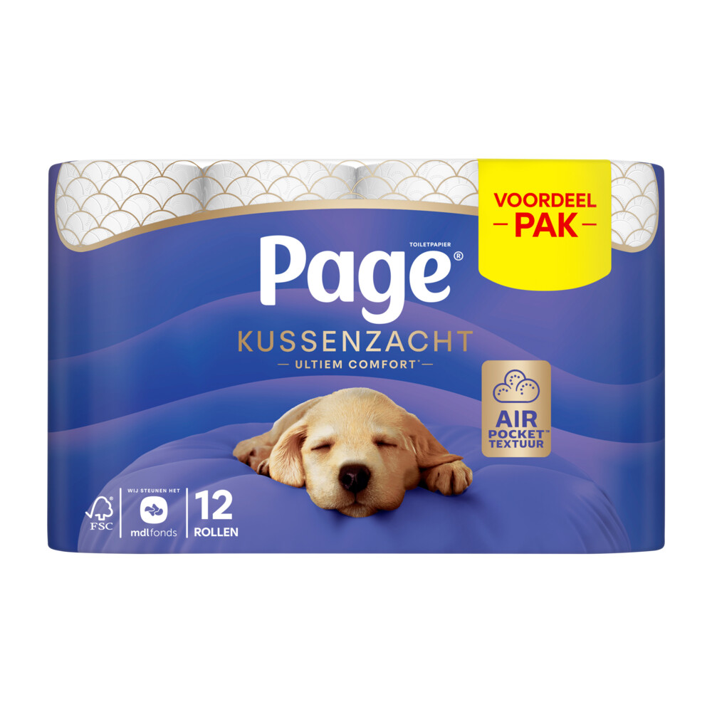 Product afbeelding van Page toiletpapier - 3-laags - 12 rollen