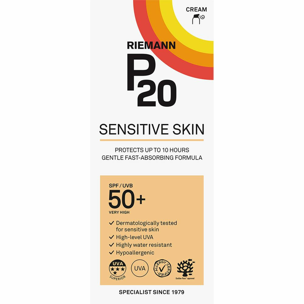 Product afbeelding van P20 Sensitive Zonnebrandlotion - gevoelige huid - SPF 50+ - 200 ml