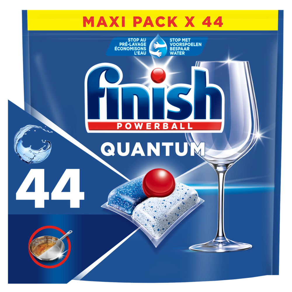 Product afbeelding van Finish Quantum All in One Regular - 44 vaatwastabletten